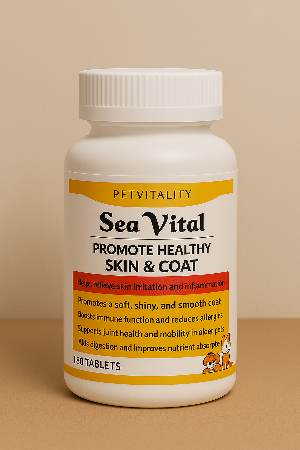 SeaVital Pet Supplements Dog Skin & Fur Support